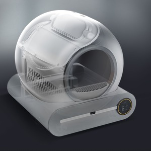 صندوق فضلات القطط الأوتوماتيكي لإزالة الروائح مع تطبيق للتنظيف الذاتي والحماية، سهل التنظيف وخفيف الوزن يصل إلى 10 كجم - Product Image 2