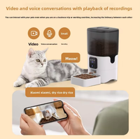Distributeur de nourriture intelligent pour animaux de compagnie 6L 2.4G WiFi avec contrôle à distance par application, minuterie, bol en acier inoxydable amovible pour chats