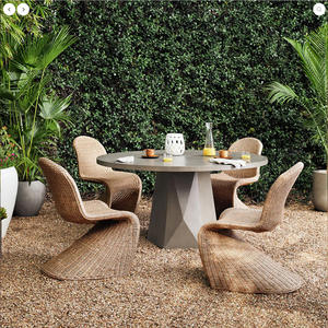 Muebles exteriores de lujo Muebles exteriores de ratán Patrón de muebles Conjuntos Silla de jardín exterior de lujo - Product Image 5