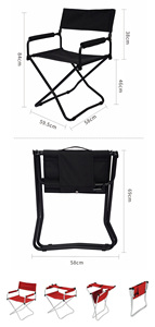 Silla Plegable Telescópica de Aluminio para Exteriores, Moderna, Portátil, con Logotipo Personalizado, para Comer al Aire Libre, Acampar, Playa, Decoración, Cancha de Baloncesto - Product Image 2