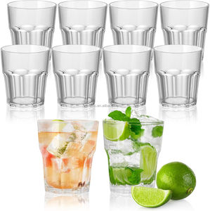 Bicchiere <span class=keywords><strong>in</strong></span> Plastica Ottagonale Trasparente Personalizzabile per <span class=keywords><strong>Acqua</strong></span> e Birra - Product Image 3