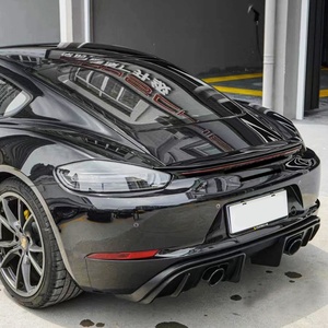 Luces Traseras de Parachoques con Fondo Negro para Cayman Boxster, Modificación y Mejora de Automóviles 718, Luces de Freno y Señales de Giro - Product Image 6