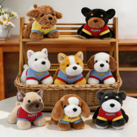 Jouet en peluche personnalisé pour chien, adorable chiot en peluche, poupée animale de dessin animé Kawaii, animal en peluche doux, cadeau d'anniversaire pour enfants, vente en gros