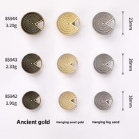 Boutons décoratifs écologiques en alliage de zinc, forme étoile carrée, style dos plat, pour manteaux, pulls tricotés et accessoires de surmanteaux