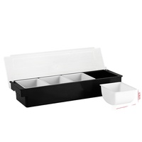 Plateau de présentation de fruits glacés en plastique commercial pour hôtel, buffet, restauration
