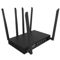Router Wifi Industrial con Carcasa Metálica, Doble SIM 4G LTE, Estable y de Alta Velocidad, con 6 Antenas