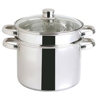 Ensemble de casseroles vapeur en acier inoxydable OEM ODM avec poignée amovible et revêtement antiadhésif pour la maison, les restaurants et la cuisine (vente en gros)