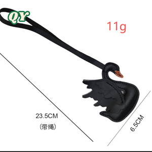 QY Luxury Swan PU <b>Leather</b> <b>Keychain</b> Elegant Bag Charm Handbag Pendant Fashion Gift for Women - Product Image 6