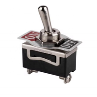 SPST Waterproof Toggle Switch DC 12V-24V 20A 250V Marine Heavy Duty 2 Pin on Off Spade Terminals for Automotive Car Boat
