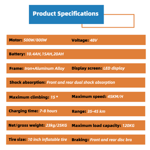 AFTFA Vente en gros de trottinettes électriques pliantes puissantes 48V longue portée pour adultes - Product Image 4