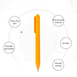 Plastic Type <b>Colorful</b> Black 0.5Mm Custom Logo Stationary Press Gel <b>Pen</b> for Promotion Gift - Product Image 4