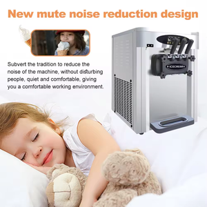 Bán buôn 25-28l/h thương mại bảng Top <span class=keywords><strong>Ice</strong></span> Creme máy 3 hương vị kinh doanh nhỏ Máy làm kem - Product Image 3