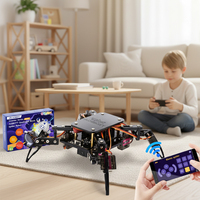 Kit de Robot Araña Educativo ACEBOTT STEM, Multifuncional, DIY, Codificación ACE, Kit de Aplicación WIFI ESP8266, Robot Inteligente para Arduino