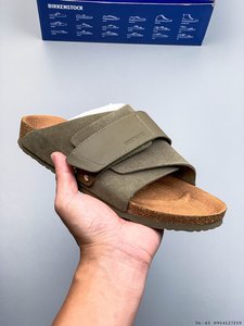 Kadın kahverengi Birken deri takunya katır sandalet platformu Slip-On kapatma düz sınır ötesi çam plaj tasarım moda trendi için - Product Image 2