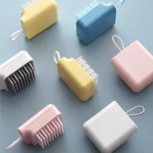 Silikon şampuan masaj tarak ev kepek kaldırma ItchingRelieving saç fırçaları banyo duş fırçası Salon kuaför aracı