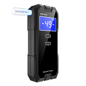 Brandstofcelsensor Blaastest Alcoholtester <span class=keywords><strong>2</strong></span>,0" LCD-scherm <3s Snelle respons CE-gecertificeerd 50 testregistraties ACT UDE-FA30-model - Product Image 4