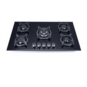 Estufa <span class=keywords><strong>de</strong></span> Cocina <span class=keywords><strong>de</strong></span> <span class=keywords><strong>Gas</strong></span> con 5 Quemadores y Panel <span class=keywords><strong>de</strong></span> Vidrio Negro, para Uso Doméstico y Comercial, Compatible con GLP/<span class=keywords><strong>Gas</strong></span> Natural, Empotrable, para Exteriores, Hoteles y Automóviles - Product Image 3