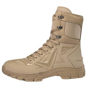 Nouvelles bottes tactiques d'été 2025 unisexes en microfibre, montantes, pour le désert, chaussures de travail tendance et rehaussantes - Product Image 6