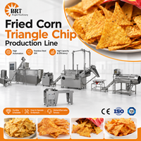 Machine automatique de fabrication de chips de maïs tortilla, ligne de production de chips frites Nacho et Doritos, extrudeuse de snacks soufflés à double vis