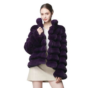 Manteau de fourrure <span class=keywords><strong>court</strong></span> de luxe élégant et élégant de haute qualité manteau <span class=keywords><strong>court</strong></span> en fausse fourrure pour femmes pour l'hiver - Product Image 5
