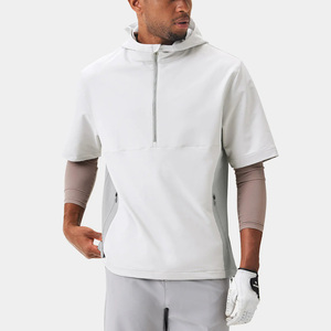 2026 Custom Logo Golf Vest <strong>Men's</strong> Quarter Zip Short Sleeve Windshirt Golf <strong>Pullover</strong> for <strong>Men</strong> - Product Image 2