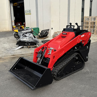 Spedizione Gratuita Mini Skid Steer Loader Economico 1000kg 1 tonnellata Pala Gommata Agricola con Motore CE EPA, Caricatore Compatto Diesel