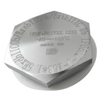 Bouchon fileté antidéflagrant ATEX IECEx Ex d, obturateur de câble IP66 IP67 en acier inoxydable pour équipement pétrolier et gazier
