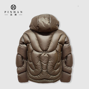 Chaqueta acolchada OEM con diseño de costura única superesponjosa acolchada de plumón de <span class=keywords><strong>ganso</strong></span> para <span class=keywords><strong>hombre</strong></span>, venta directa del fabricante - Product Image 1