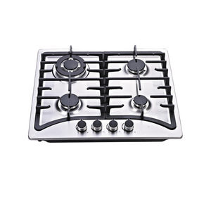 Wholesale Heavy Cast Iron <strong>4</strong> <strong>Burner</strong> Integrated <strong>Stove</strong> Cooktop <strong>Gas</strong> Hob <strong>Top</strong> Tempered <strong>Glass</strong> Kitchen Built-In Electric Power Source
