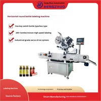 Machine d'étiquetage automatique horizontale pour bouteilles métalliques et en verre, flacons de liquides oraux, ampoules, tubes de réactifs – Équipement haute vitesse