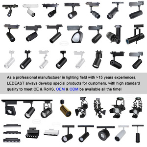 Ledeast TDCN-33 thâm quyến bán buôn 33 Wát <span class=keywords><strong>PAR30</strong></span> ánh sáng theo dõi 2 3 cáp 3 giai đoạn dẫn ánh sáng theo dõi hệ thống cho trong nhà - Product Image 6