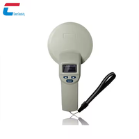 Lecteur RFID portable sans contact longue portée pour animaux, scanner de microchip en plastique, gestion du bétail, étanche, protocole ISO 14443A