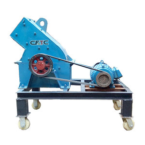 Concasseur à marteaux 8-15 TPH, petit broyeur de briques mobile, broyeur de sol, moteur, roulement - composants essentiels inclus - Product Image 1