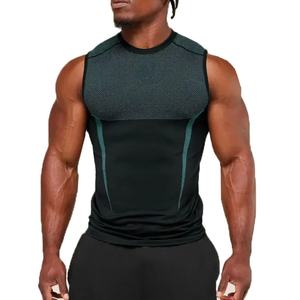 Débardeur de sport personnalisé pour homme, style tricoté en polyester, séchage rapide, haute élasticité, respirant, idéal pour le fitness - Product Image 4