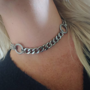 Wholesale Customization Silver Chunky Chain <strong>Choker</strong> Necklace,Stainless Steel <strong>O</strong> <strong>Ring</strong> <strong>Choker</strong> Women'S <strong>Choker</strong> - Product Image 4