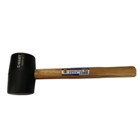 Marteau avec maillet en caoutchouc, outil de bricolage, avec manche en bois, 16 oz