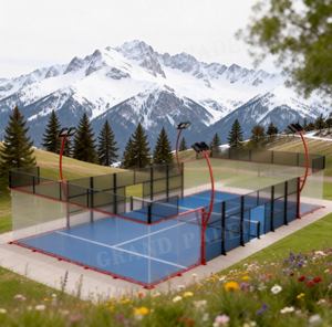 <span class=keywords><strong>Cancha</strong></span> de Pádel Panorámica de Diseño Nuevo 2026 en Diferentes Colores, Fabricante Profesional con Más de 11 Años de Experiencia - Product Image 4