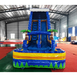 Tropical Backyard Summuer Jumping Castle <b>Water</b> <b>Slide</b> Inflatable Giant Ble Marble Palm Tree Inflatable <b>Water</b> <b>Slide</b> for <b>Water</b> Park - Product Image 6