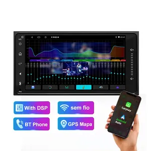 Jmance 2 Din 7 inç araba android müzik seti Carplay Android otomatik Dsp Rds Wifi araba radyo Gps navigasyon için