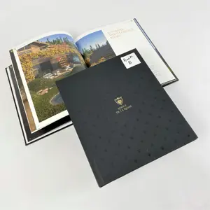 Kleine Menge 96P Hardcover-Broschüren druck mit Heiß folien prägung in Shanghai