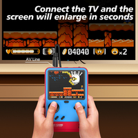 Console de jeu portable F1Retro avec écran couleur HD de 3,5 pouces, batterie de 1200 mAh, connexion AV TV, contrôleur de jeu vidéo portable