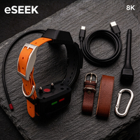 Rastreador GPS para Perros de Alta Resistencia ESEEK: Red Dual 4G + Batería de 6400 mAh y Centro de Comando para 20 Perros