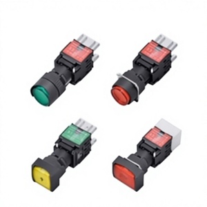 Interrupteur à bouton-poussoir LED multicolore éclairé momentané/alternatif, étanche IP65, 16 mm, 250 V, 5 A - Product Image 2