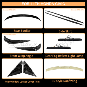 2023 nuovi accessori Auto rilasciati ABS in fibra di carbonio tipo R Style posteriore tronco Spoiler ala per Honda <span class=keywords><strong>Civic</strong></span> Hatchback 11th Gen <span class=keywords><strong>2022</strong></span> - Product Image 3