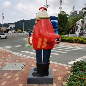 Escultura de Oso Polar Libit de Fibra de Vidrio, Decoración para el Año Nuevo Chino, Figura de Dibujos Animados, Arte Paisajístico - Product Image 2