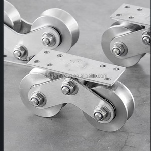 Ruedas Dobles de Acero Inoxidable 304 <span class=keywords><strong>para</strong></span> Puertas Pesadas - Product Image 5