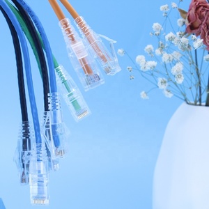 Tốt nhất linh hoạt mỏng UTP Cat6 28AWG Orange <span class=keywords><strong>Ethernet</strong></span> mạng vá Dây Cáp Thông tin liên lạc Cáp - Product Image 6