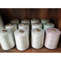 100% benang poliester berkekuatan tinggi 20s/9 benang penutup tas poliester 5kg/kerucut