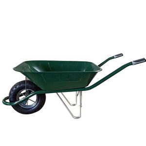ठोस सिंगल व्हील स्टील गैल्वेनाइज्ड ट्रे व्हील बैरो निर्माण कृषि उद्यान फार्म व्हीलबैरो - Product Image 5