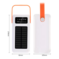 Banco de Energía Solar de Gran Capacidad con 3 Cables Integrados, 70000mAh, Carga Inalámbrica Tipo-C, Carga Rápida para Viajes al Aire Libre